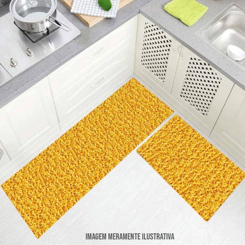 Kit Cozinha Passadeira Macarrão Com Queijo 60X40Cm - DELUZZ