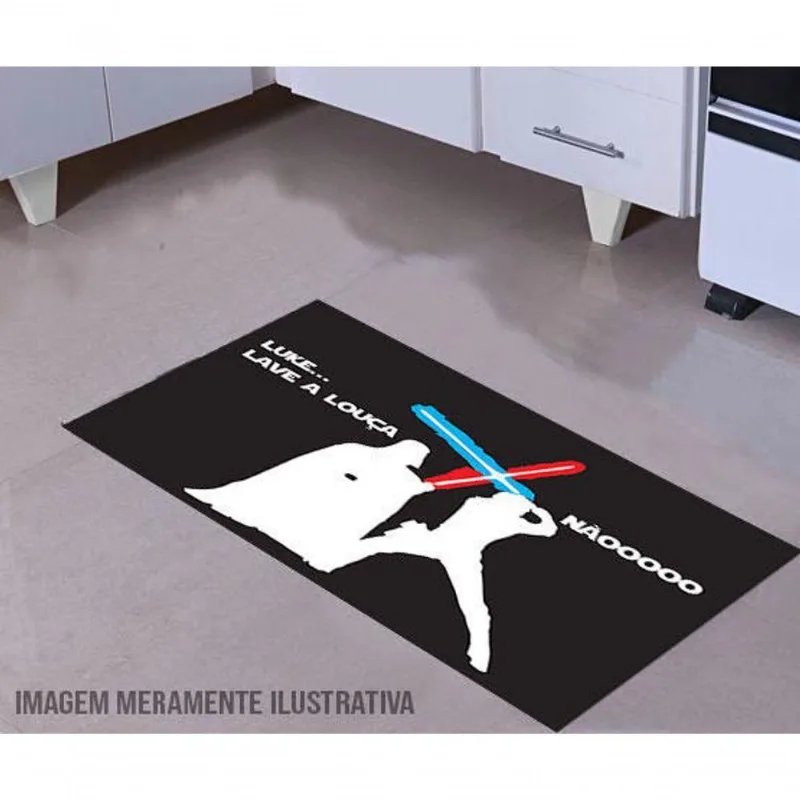 Tapete Para Cozinhaque A Força Limpe Com Você 60x40cm - DELUZZ