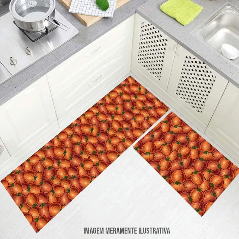 Kit Cozinha Passadeira De Tomante 140x40cm 60x40cm - DELUZZ