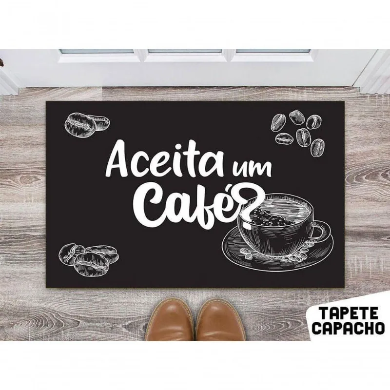 Tapete 60x40cm - Aceita Café - DELUZZ