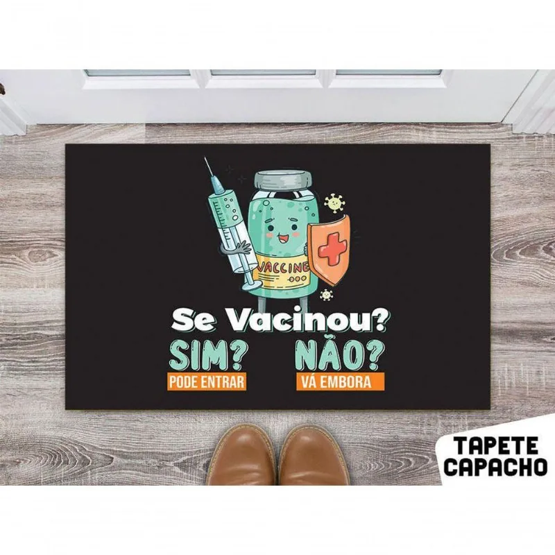 Tapete 60x40cm - Se Vacilou Comigo Sim Ou Nao - DELUZZ