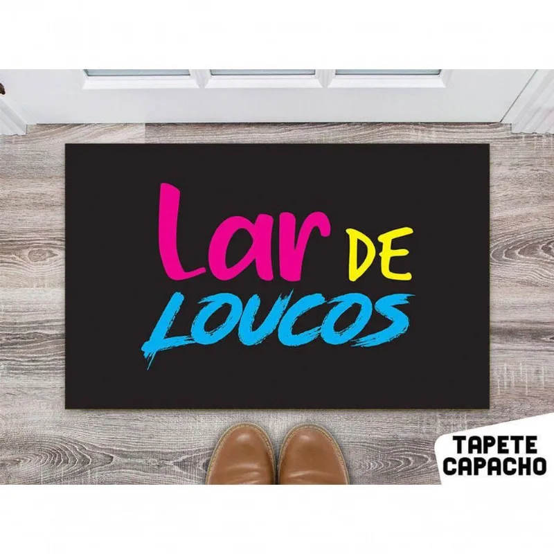 Tapete Para Cozinha 60X40Cm Lar De Loucos - DELUZZ