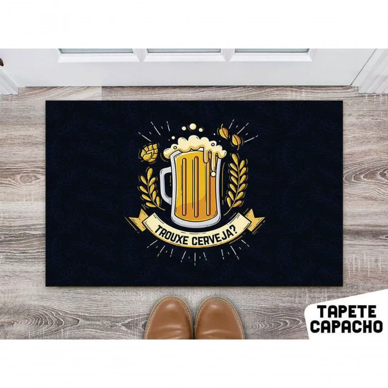 Tapete 60x40cm Trouxe Cerveja ? - DELUZZ
