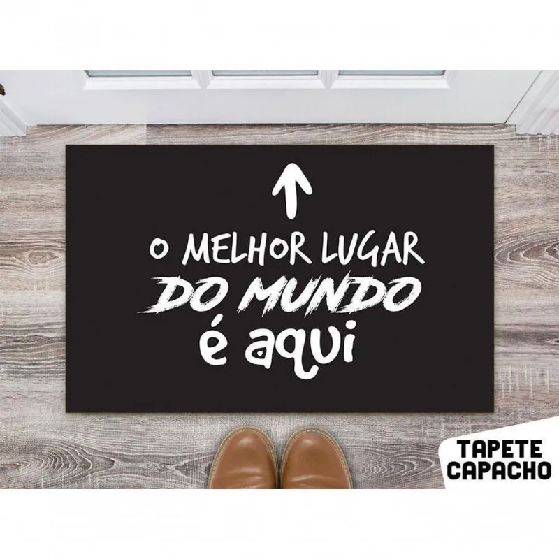 Tapete Para Cozinha 60X40Cm O Melhor Lugar Do Mundo É Aqui - DELUZZ