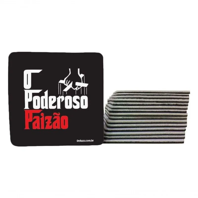 Jogo 10 Porta Copos Coleção Dias Dos Pais O Poderoso Pai - DELUZZ