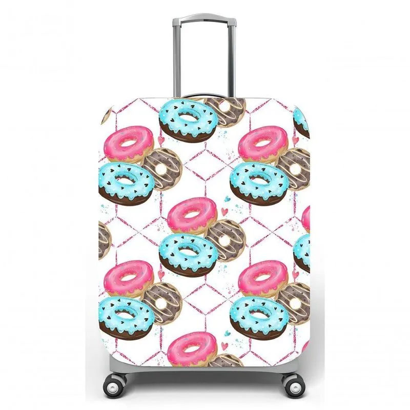 Capa Mala Viagem G C48x A75 X P29cm Donuts Coloridos