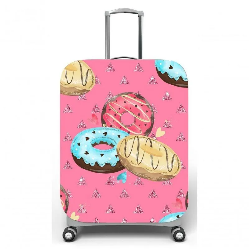 Capa Mala Viagem M C40x A59 X P27cm Donuts Rosa Colorido