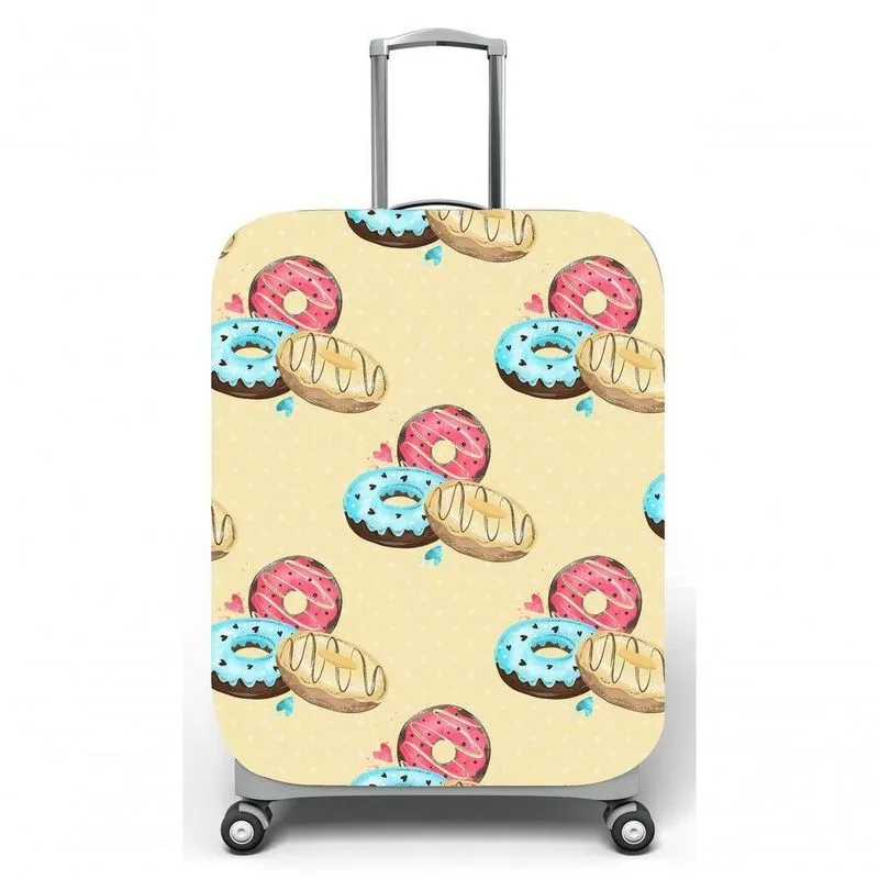 Capa Para Mala De Viagem M C40x A59 X P27cm Donuts Creme