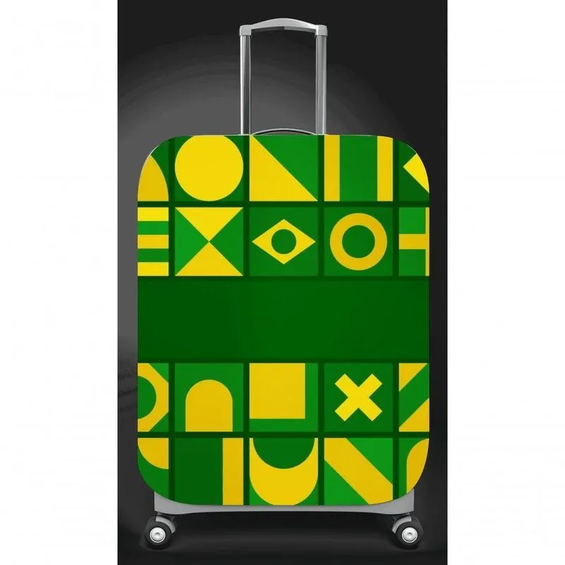 Capa Mala Viagem M C40x A59 X P27cm Brazil Verde E Amarelo