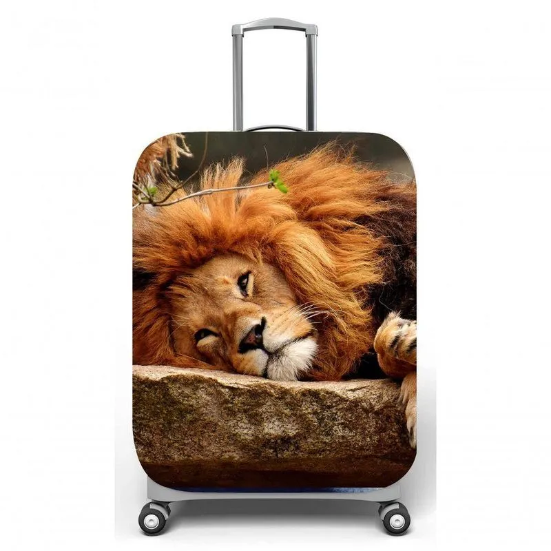 Capa Para Mala De Viagem M C40x A59 X P27cm Leão Deitado