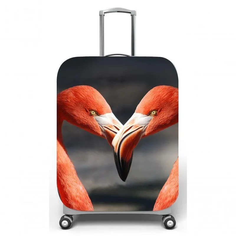 Capa Para Mala De Viagem M C40x A59 X P27cm Casal Flamingos