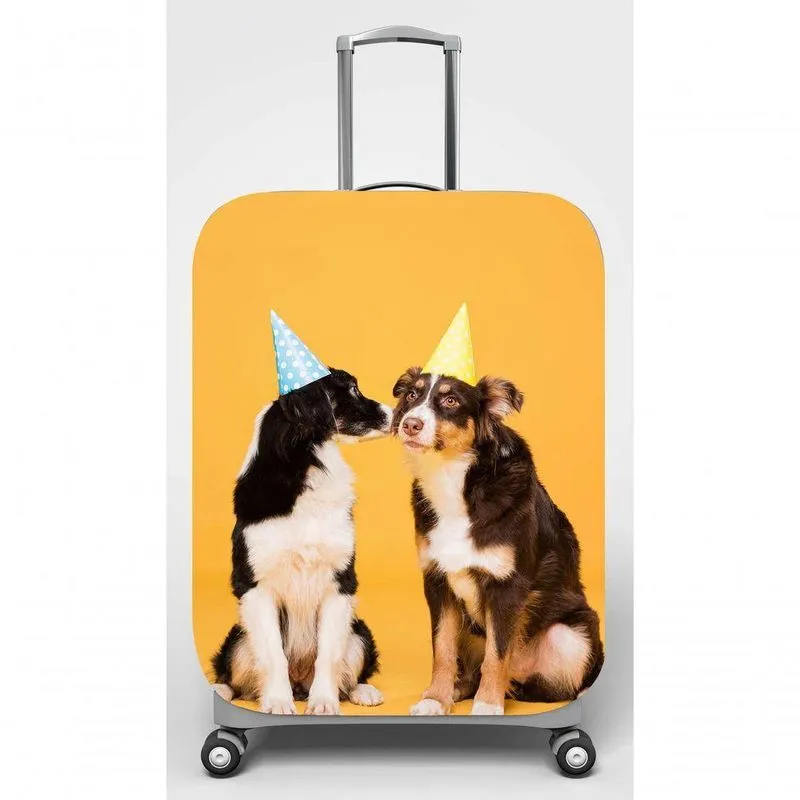 Capa Mala Viagem G C48x A75 X P29cm Cachorros Aniversário