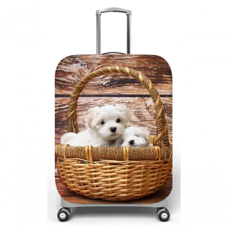 Capa Mala Viagem G C48x A75 X P29cm Filhotes Cachorrinhos