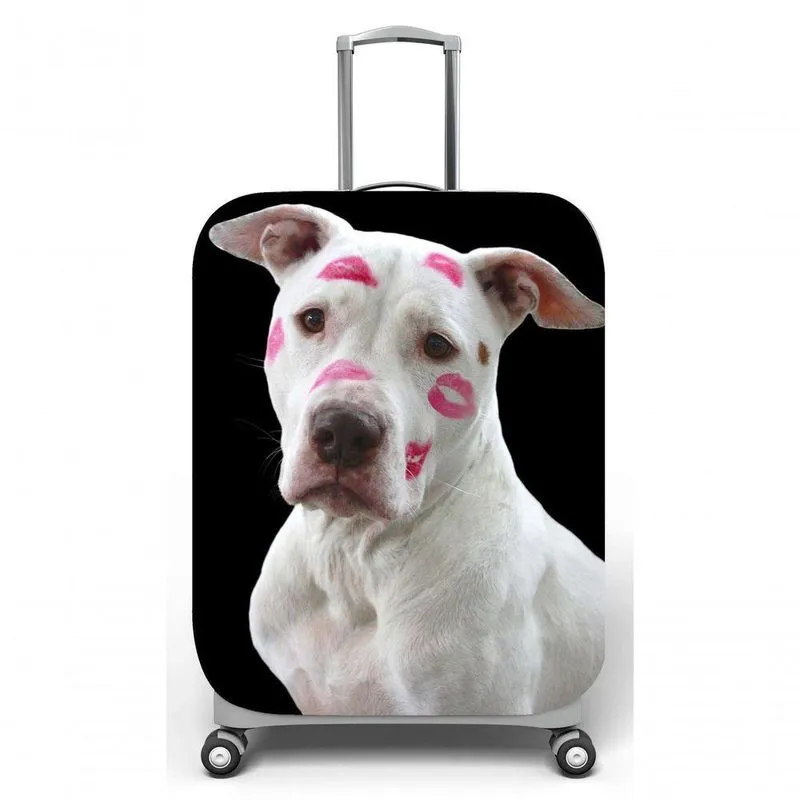 Capa Mala Viagem G C48x A75 X P29cm Pitbull Cheio De Beijos