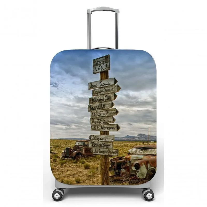 Capa Mala Viagem M C40x A59 X P27cm Carro Placas Estrada
