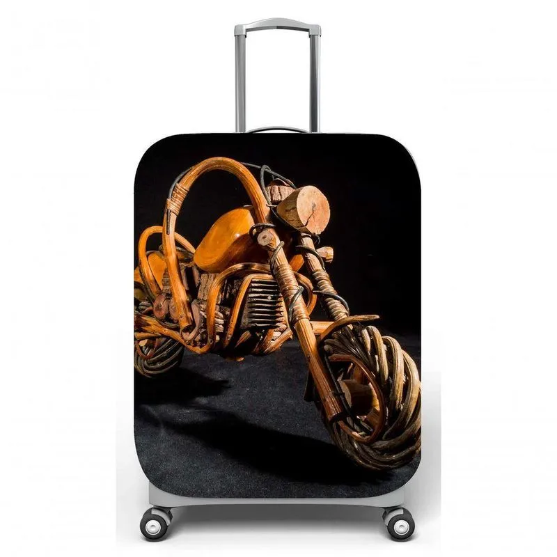 Capa Para Mala De Viagem G C48x A75 X P29cm Moto De Madeira