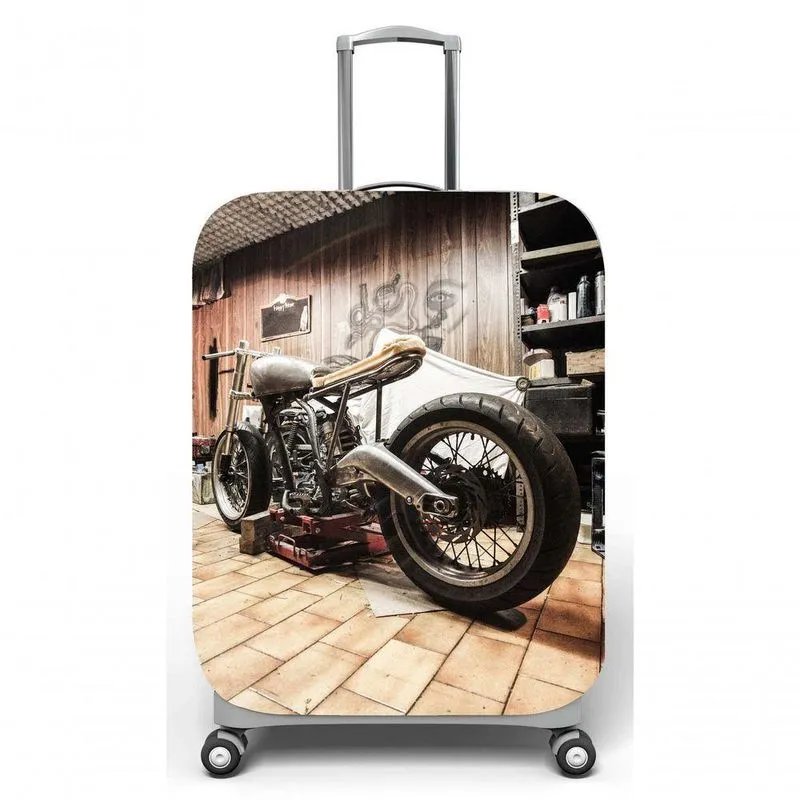 Capa Para Mala De Viagem G C48x A75 X P29cm Moto Na Oficina