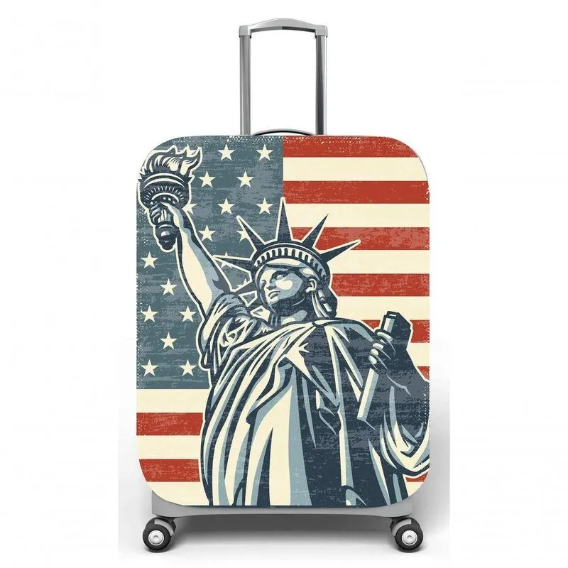Capa Mala Viagem G C48x A75 X P29cm Estatua Da Liberdade