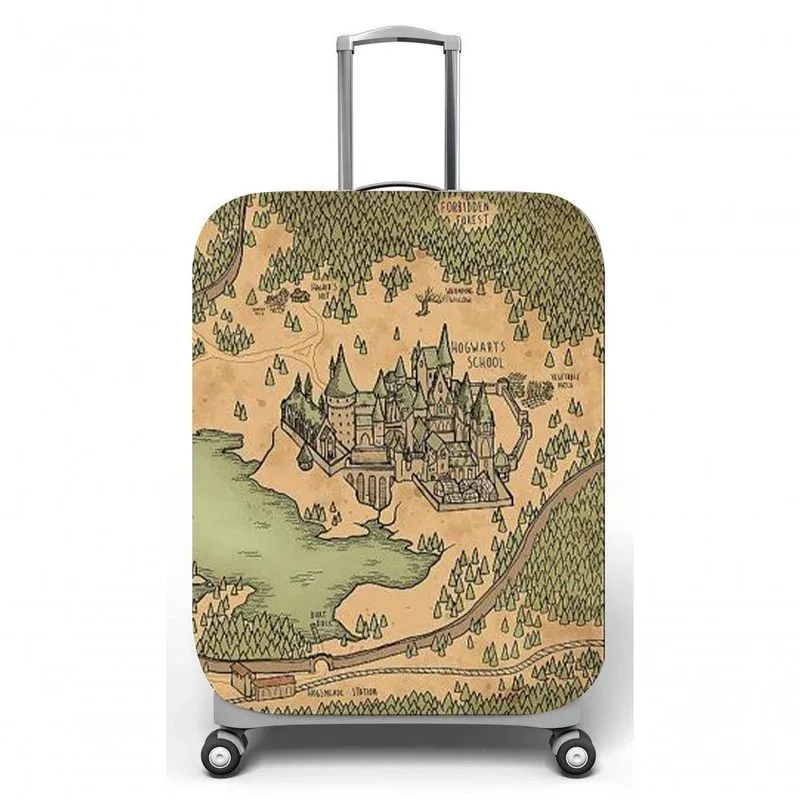 Capa Mala Viagem M C40x A59 X P27cm Mapa 2 Mágico De Bruxo