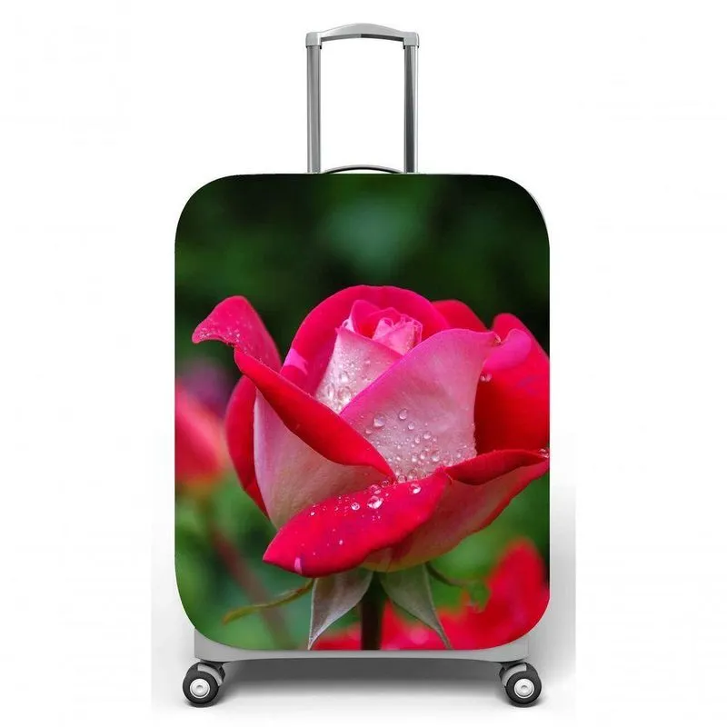 Capa Para Mala De Viagem G C48x A75 X P29cm Rosa Vermelha