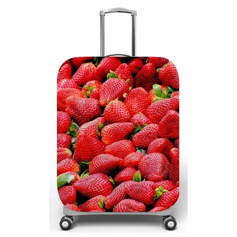 Capa Para Mala De Viagem M, C40x A59 X P27cm Morangos