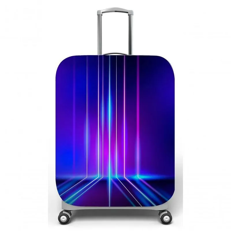 Capa Mala Viagem M, C40x A59 X P27cm Neon Linhas Cenário