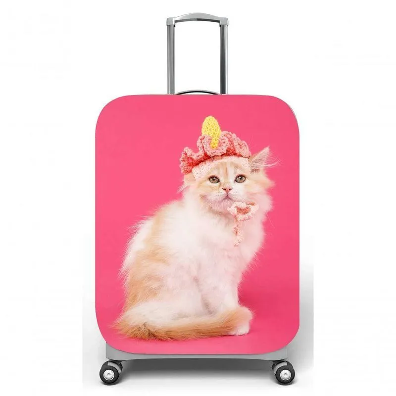 Capa Para Mala De Viagem G, C48x A75 X P29cm Gato De Chapeu
