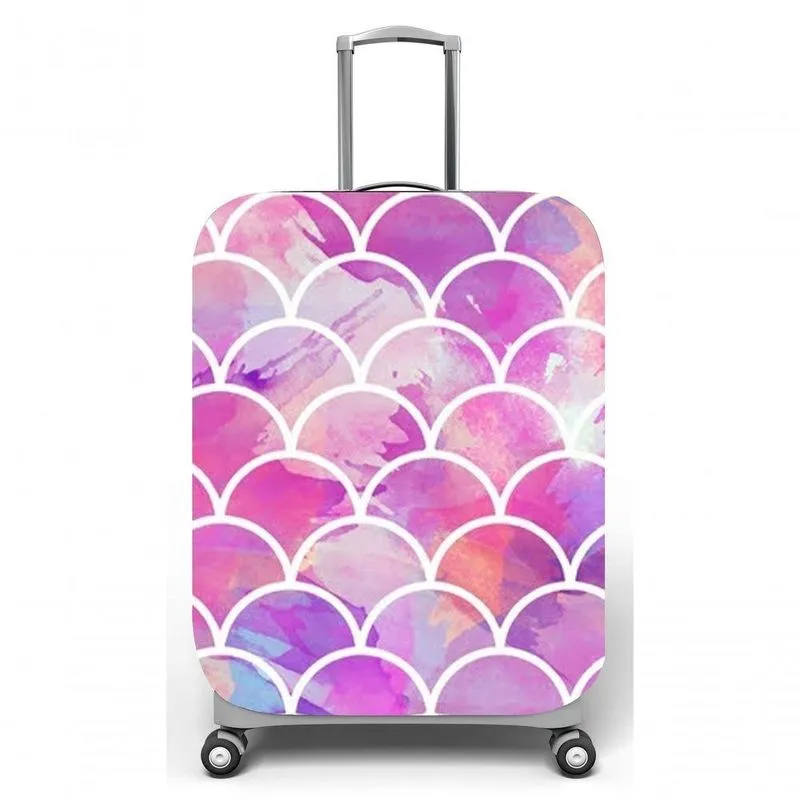 Capa Para Mala De Viagem G C48x A75 X P29cm Escamas Sereia