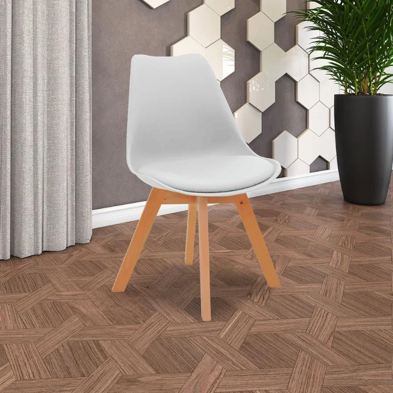 Cadeira Decorativa Sala e Escritório Selfcare pp Branca - Gran Belo