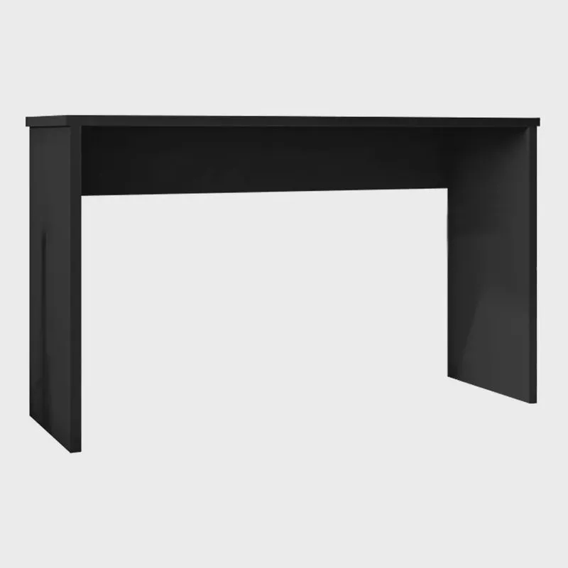Mesa para Escritório Home Office Sem Gaveta Emma Preto Texturizado G47 - Gran Belo