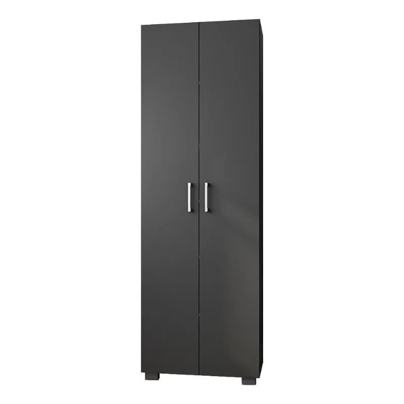 Estante de Livros G47 para Escritório 5 Prateleiras MDF-MDP Preto Texturizado Gran Belo - Gran Belo