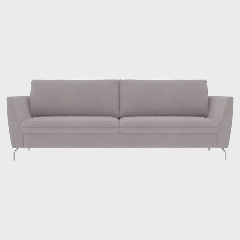 Sofá Decorativo Sala de Estar 210cm Olívia Suede Rosê G52 - Gran Belo