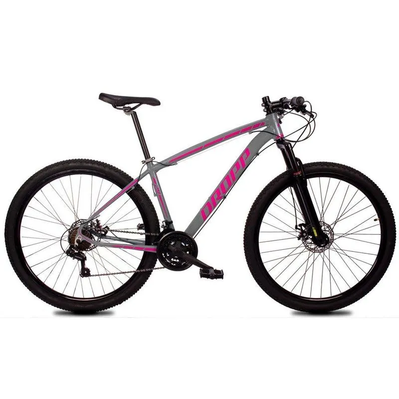 Bicicleta Z1-x Aro 29 Q17 Disco Mecânico Cinza Rosa Dropp