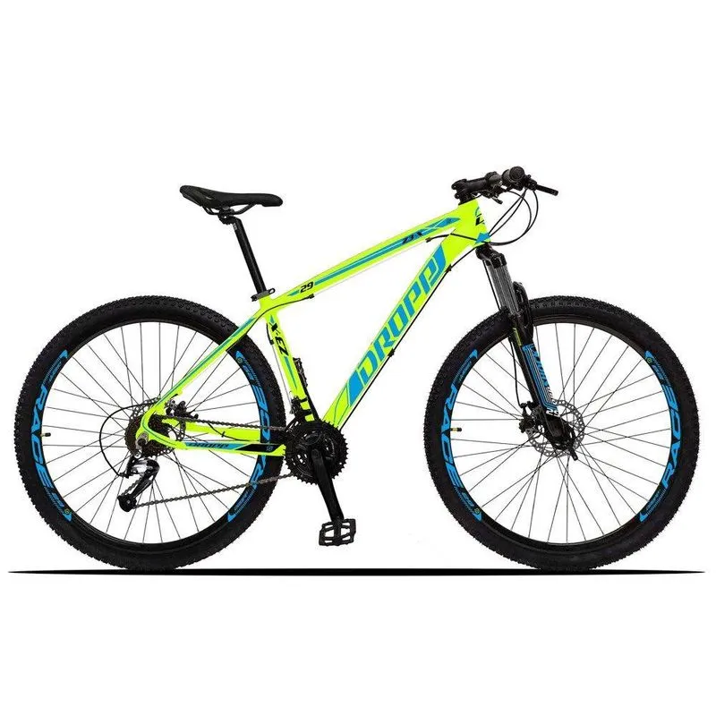 Bicicleta Z3-x Aro 29 Disco Hidráulico Amarelo Azul Dropp