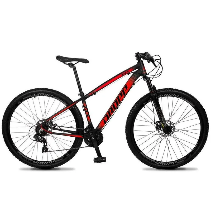 Bicicleta Z4-x Aro 29 Disco Mecânico Preto Vermelho Dropp