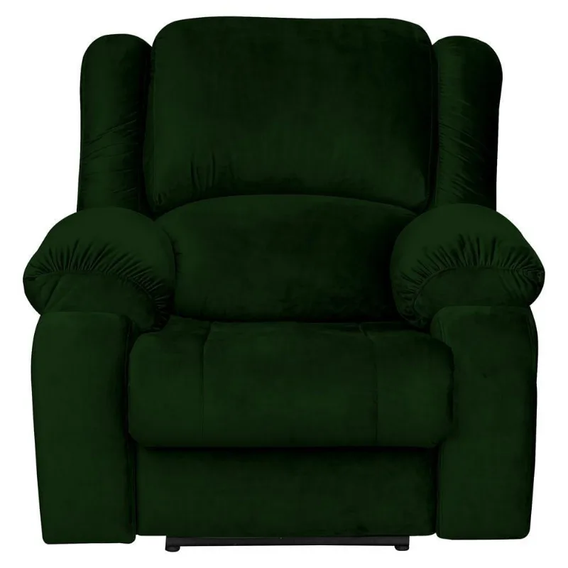 Poltrona do Papai Elétrica com Massagem e Usb Veludo Verde
