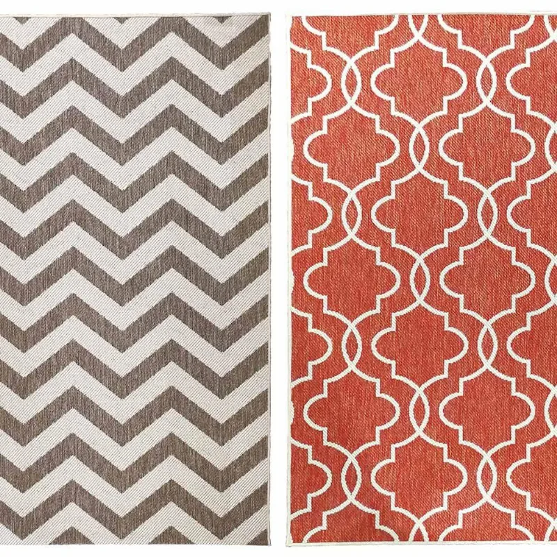 Tapete Decorativo Dupla Face Hera 200x300 Vermelho e Marrom - Gran Belo