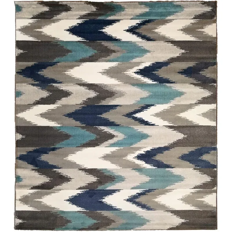 Tapete Decorativo Sala de Estar Hamilton 200x250 Bege azul - Gran Belo