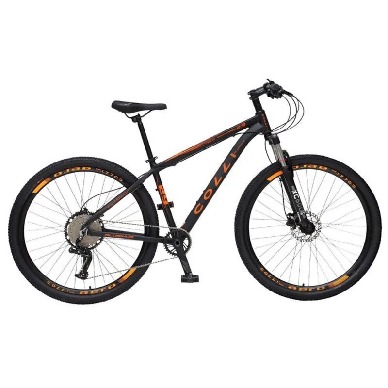 Bicicleta Colli Mtb, Aro 29, 12 Vel, Freios A Disco Preto/laranja - Gran Belo
