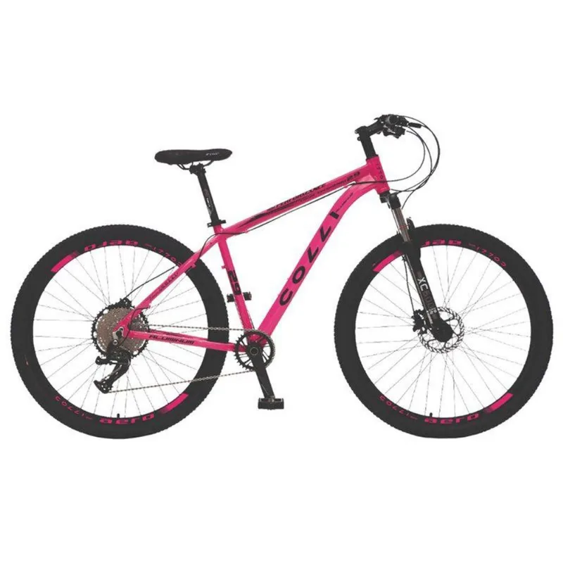 Bicicleta Colli Mtb, Aro 29, 12 Vel, Freios A Disco Rosa Neon - Gran Belo