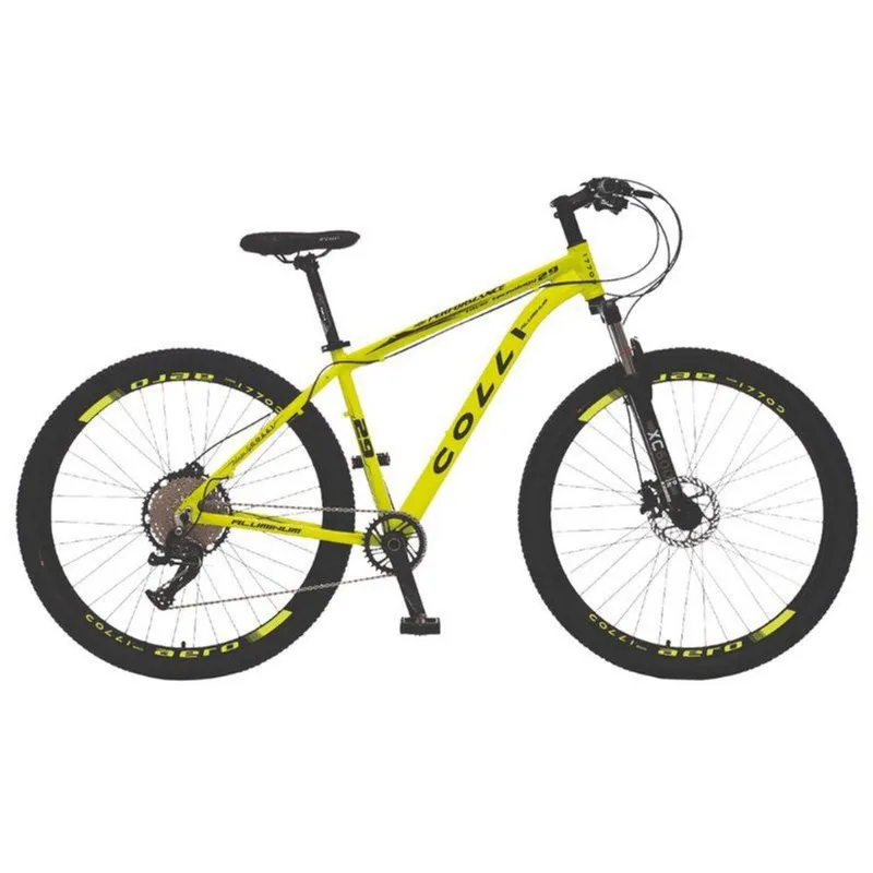 Bicicleta Colli Mtb, Aro 29, 12 Vel, Freios A Disco Amarelo Neon - Gran Belo