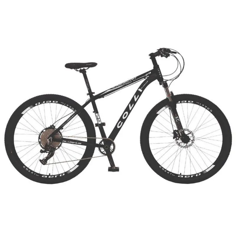 Bicicleta Colli Mtb, Aro 29, 12 Vel, Freios A Disco Preto Fosco - Gran Belo