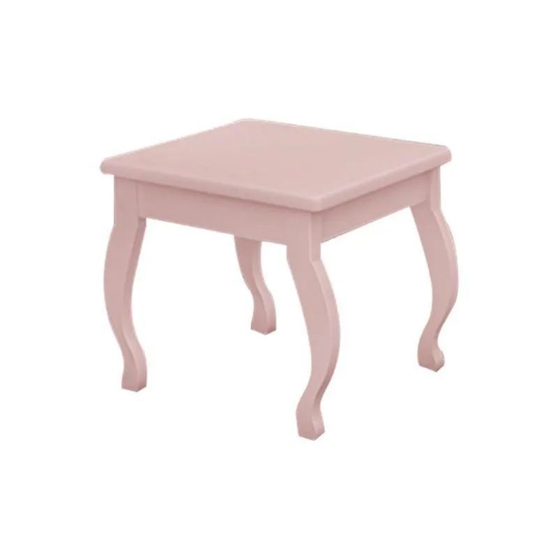 Banqueta Decorativa sem Almofada Leona Mdf Rose