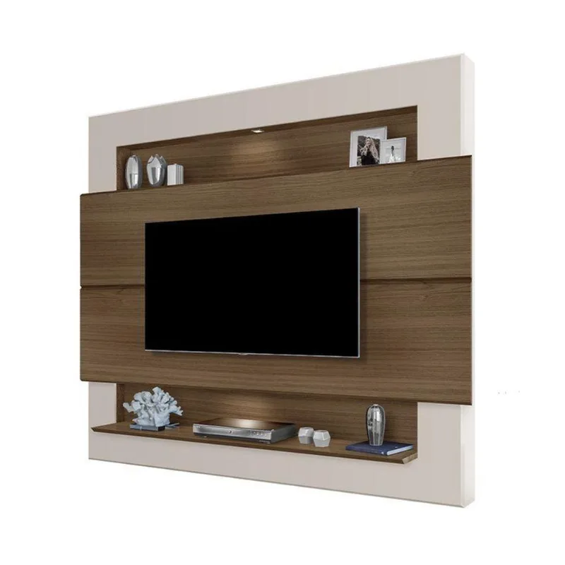 Painel Forlán 1,60 Cm para Tv de Até 60'' Off White carvalho - Gran Belo