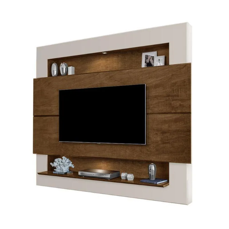 Painel Forlán 1,60 Cm para Tv de Até 60'' Off White malbec
