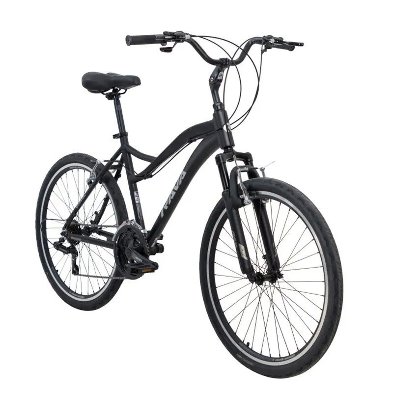 Bicicleta Rava Bolt Aro 26'' Suspensão Freio V-brake 21v Preto/cinza - Tsw
