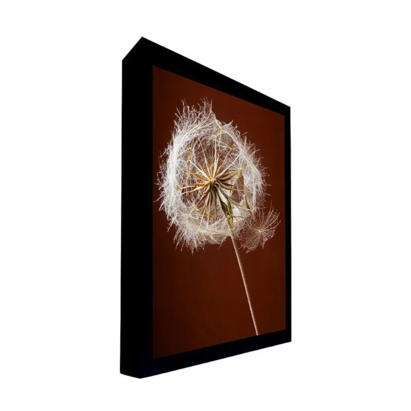 Quadro 135x80 Cm dente de Leão 007 Moldura Laqueada Preto - Gran Belo