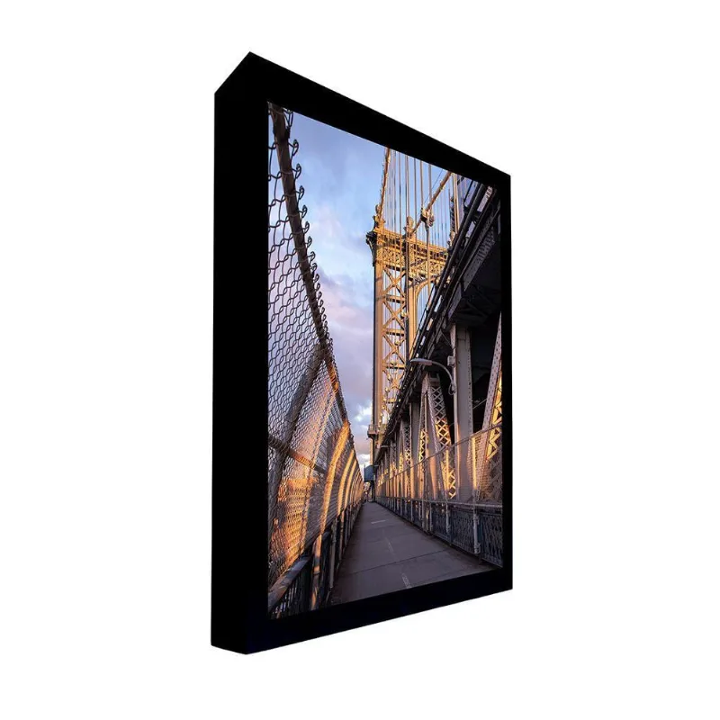 Quadro 135x80 Cm Ponte 040 com Moldura Laqueada Preto