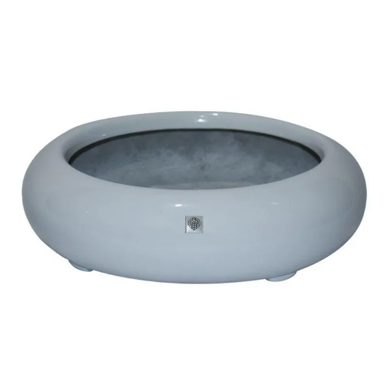 Bacia Decorativa Redonda P Branco Gran Belo