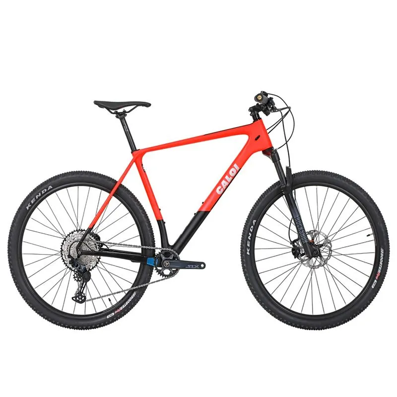 Bicicleta Elite Carbon Sport 2021 Aro 29 Quadro 17 Carbono Preto/vermelho - Caloi